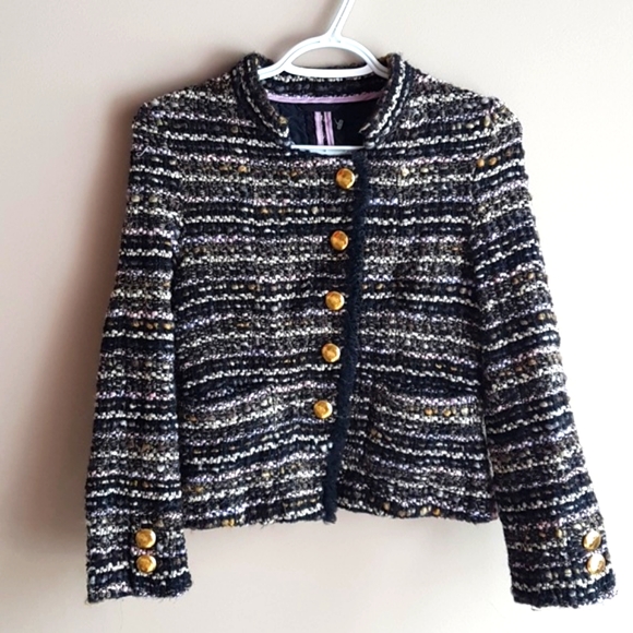 SONIA BOGNER Germany Boucle Tweed Jacket Size 38 or 8 - Picture 1 of 10